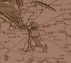 Vieille carte du Neubourg